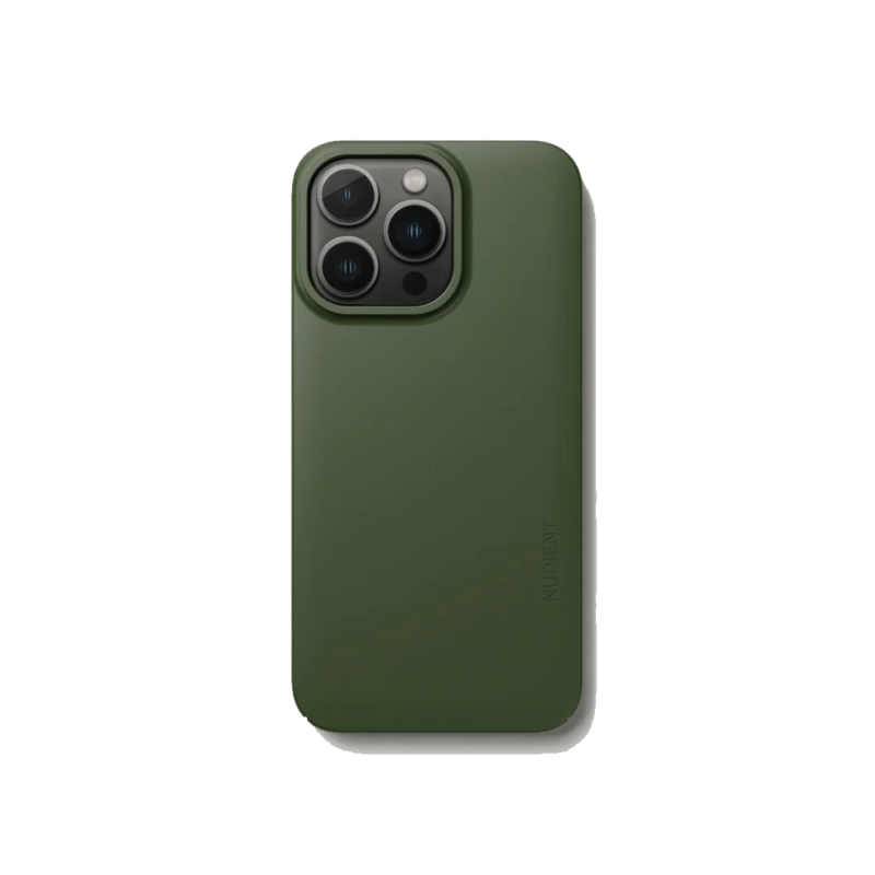 Funda de silicona verde para iPhone 13 Pro