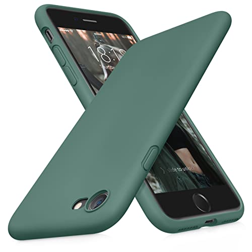 Funda de silicona verde para iPhone 7 8