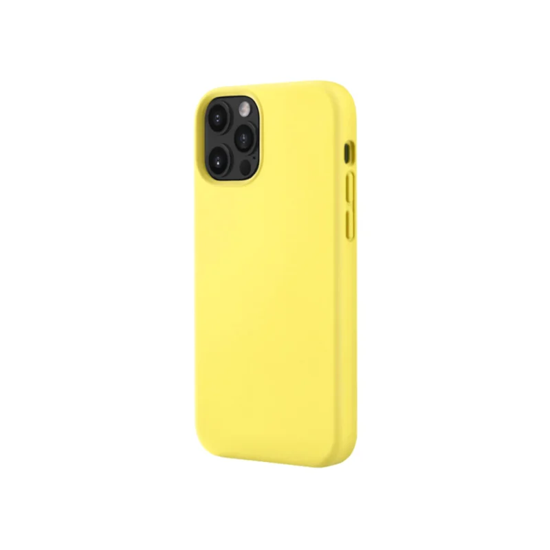 Funda de silicona amarilla para iPhone 11 Pro Max