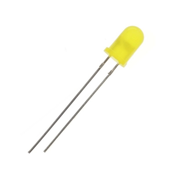 LED amarillo difuso de 5 mm