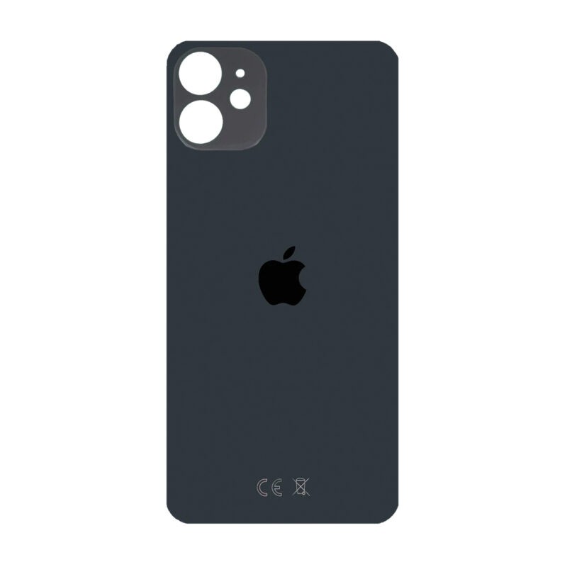 Cubierta trasera del iPhone 11 de fácil instalación negra