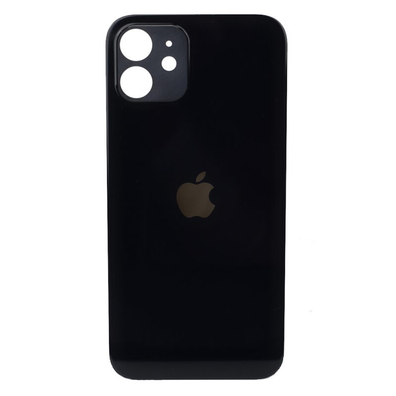 Cubierta trasera del iPhone 12 de fácil instalación negra