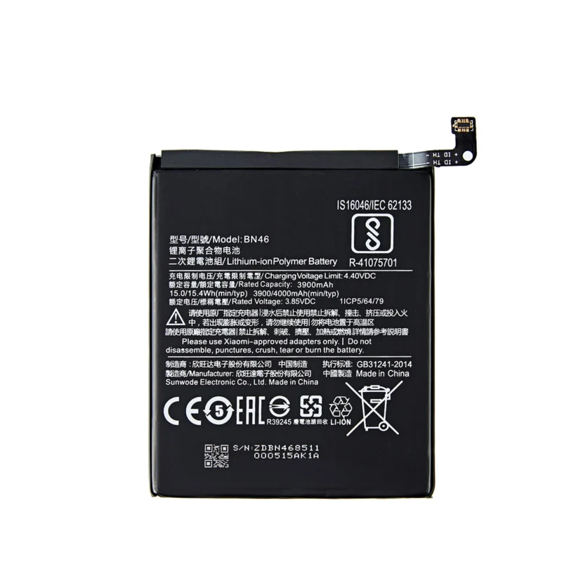 Xiaomi Redmi 7 Note 8 8T BN46 3900mah Batería
